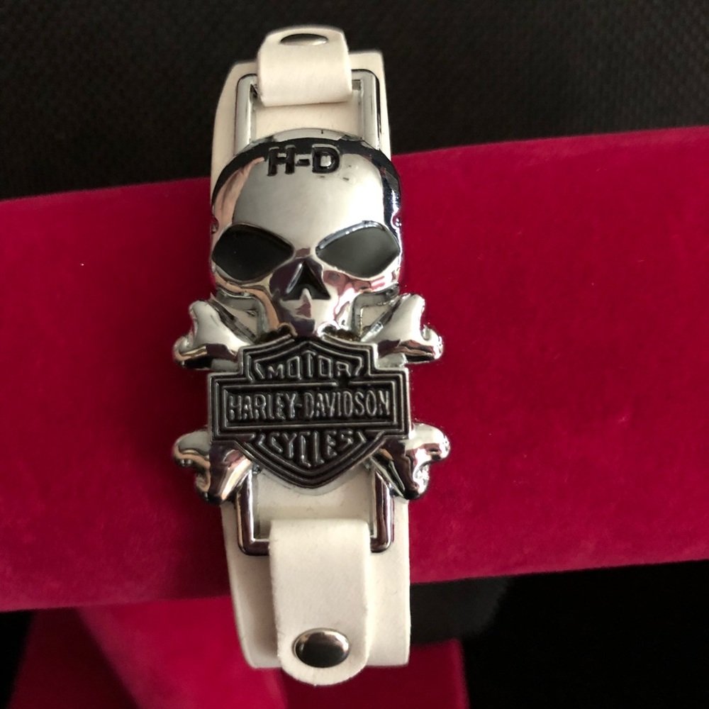 Leather Harley Davidson leather bracelet